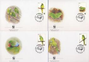 2003 WWF Papagáj FDC Mi 963-966