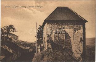 Lőcse, Levoca; Lőpor Torony szurok erkéllyel / Gunpowder tower with pitch balcony