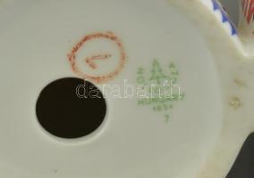 Hollóházi pletykálkodók, kézzel festett, jelzett, hibátlan, m:22 cm