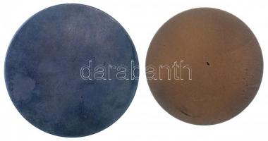 ~1970. "Lenin Kohászati Művek Diósgyőr 1770" Br emlékérem (63mm) + "Eredményes propag...