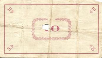 Pápa 1919. "Pápai csekk" 10K (2x), 20K (2x) lyukasztással érvénytelenítve T:III-,III-/IV