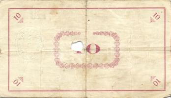 Pápa 1919. "Pápai csekk" 10K (2x), 20K (2x) lyukasztással érvénytelenítve T:III-,III-/IV