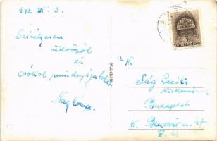 1942 Abaliget, gőzmozdony télen, vasút. photo