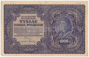 Lengyelország 1919. 1000M D 925116 T:III Poland 1919. 1000 Marek D 925116 C:F