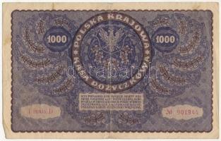 Lengyelország 1919. 1000M "D 901944" T:III
Poland 1919. 1000 Marek "D 901944" C...