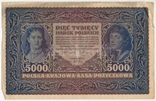 Lengyelország 1920. 5000M T:III-  Poland 1920. 5000 Marek C:VG