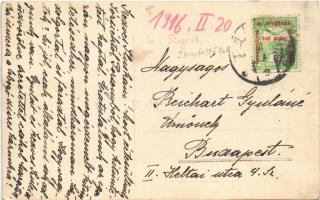 1916 Szeged, Ipartestület zászlóval. photo