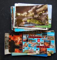 1950-2000  180 db képeslap + 3 gyűjtőfüzet sok érdekessel (japán, India, Irak, Irán, stb.)