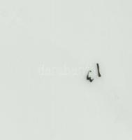 Tejes kancsó, kézzel festett porcelán, jelzett m: 15 cm