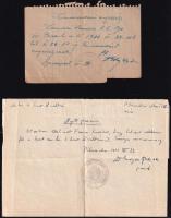 1944-45 3 db kimaradási engedély