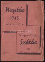 1945 Naptár 700 szavas orosz-magyar szótárral