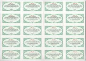 Budapest 1995. "SZEVIKI Szerves Vegyipari Kutató Intézet Részvénytársaság" névre szóló rés...