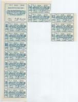 Mád 1927. "Hegyalja-Mádi Takarékpénztár" névre szóló, öt darab részvénye egyben összesen 1...