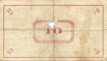 Pápa 1919. "Pápai csekk" 10K (2x), 20K (2x) lyukasztással érvénytelenítve T:III-,III-/IV