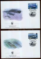 2002 WWF Bálnák FDC Mi 852-855