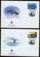 2002 WWF Bálnák FDC Mi 852-855