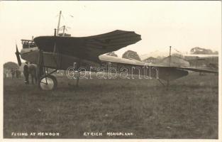Flying at Hendon (Aerial Derby) Etrich monoplane