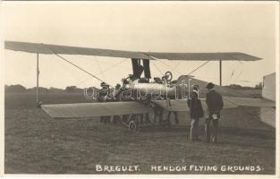 Hendon Flying Grounds. Breguet biplane