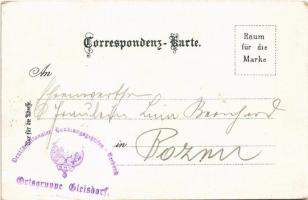 Hallstatt, Gruss vom Hallstätter-See. Grosau-Mühle / general view, mill, coat of arms. Schneider &am...