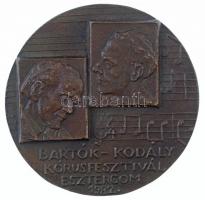 1982. Bartók-Kodály Kórusfesztivál Esztergom, 1982 / Labor Műszeripari Művek Br emlékérem (97mm) T:2