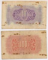 Líbia / Tripolitania Katonai Hatóság 1943-1951. 10L + 100L T:III-
Lybia / Tripolitania Military Aut...