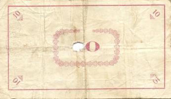 Pápa 1919. "Pápai csekk" 10K (2x), 20K (2x) lyukasztással érvénytelenítve T:III-,III-/IV