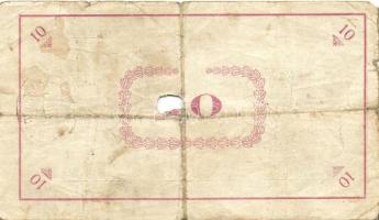 Pápa 1919. "Pápai csekk" 10K (2x), 20K (2x) lyukasztással érvénytelenítve T:III-,III-/IV