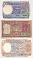 India 1970. 2R + 1980-1990. 2R + 1990. 1R T:I-,III India 1970. 2 Rupees + 1980-1990. 2 Rupees + 1990. 1 Rupee C:AU,VG