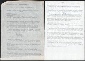 Törő József: Antifasiszták szövetsége számára írt beszámolója, visszaemlékezése háborús eseményekről...