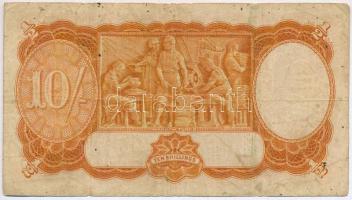 Ausztrália 1941-1948. 10Sh "F28 565750" T:III- 
Australia 1941-1948. 10 Shillings "F...