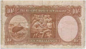 Új-Zéland 1940-1955. 10Sh "4J 847722" T:III-
New Zealand 1940-1955. 10 Shillings "4J...