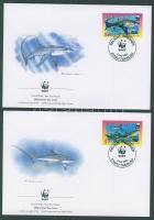 2002 WWF Cápa FDC Mi 322-325