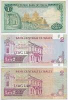 Málta 1973. 1L + 1989. 2L + 1994-1999. 2L T:I,III
Malta 1973. 1 Lira + 1989. 2 Liri + 1994-1999. 2 ...