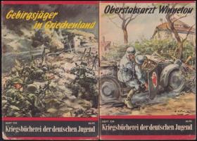 cca 1942 Kriegsbücherei c. hadi ponyva sorozat 5 db füzet
