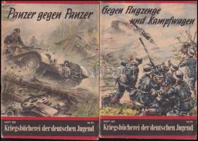 cca 1942 Kriegsbücherei c. hadi ponyva sorozat 5 db füzet