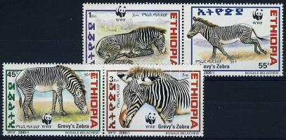 2001 WWF Zebra Mi 1704-1707