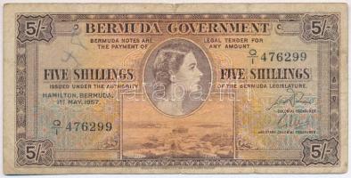 Bermuda 1957. 5Sh Q/I 476299 T:III Bermuda 1957. 5 Shillings Q/I 476299 C:F Krause 18.b