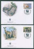2001 WWF Antilopok FDC Mi 702-705