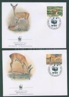 2001 WWF Antilopok FDC Mi 702-705