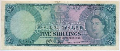 Fidzsi-szigetek 1964. 5Sh C/13 52147 T:III Fiji 1964. 5 Shillings C/13 52147 C:F Krause 51.d