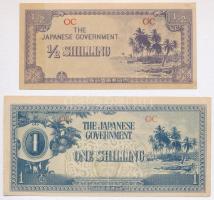 Óceánia / Japán megszállás 1942. 1/2Sh + 1Sh T:II-,III Oceania / Japanese occupation 1942. 1/2 Shilling + 1 Shilling C:VF,F