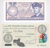 Wales és Shetland-szigetek fantázia bankjegyek (2xklf) T:I- Wales and Shetland Islands fantasy banknotes (2xdiff) C:AU