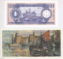 Wales és Shetland-szigetek fantázia bankjegyek (2xklf) T:I-
Wales and Shetland Islands fantasy bank...