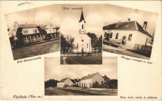 1940 Táplánfa (Táplánszentkereszt), Gróf Széchenyi kastély, Római katolikus templom, iskola és plébánia, Hangya vendéglő és üzlet. Hangya szövetkezet saját kiadása (fl)