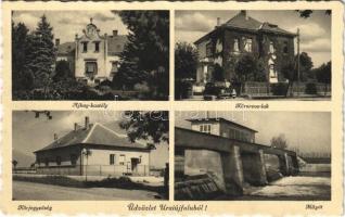 1941 Uraiújfalu, Ajkay kastély, Körorvos lak, automobil, Körjegyzőség, Műgát. Szilágyi Arthur fényképész felvételei (EM)