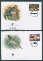 2001 WWF Énekesmadarak CM Mi 1142-1145