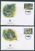 2001 WWF Énekesmadarak CM Mi 1142-1145