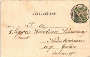 1903 Hódmezővásárhely, Nyári színkör. Grossmann Benedek utóda kiadása. Art Nouveau, floral (EK)
