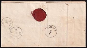 1863 2 x 15kr on 2nd weight class, 3rd zone registered cover with full content. (10kr on the backsid...