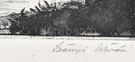 Szőnyi István (1894-1960): Fürdőző aktok. Rézkarc, papír, jelzett, 22x34 cm